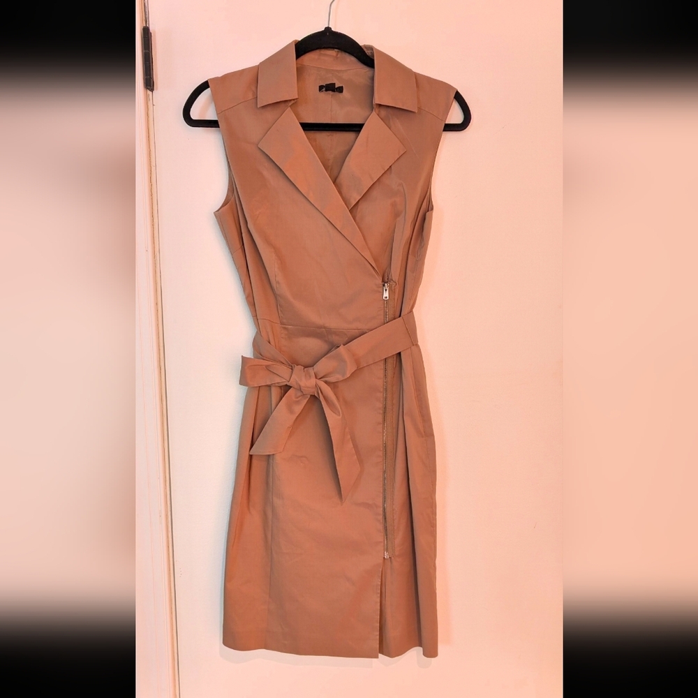 Ann Taylor | Sleeveless Belted Midi Dress
